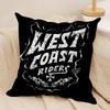 CChoppers WWest CCoast Cushion Cover Silky Short Plush DoubleSided Printed Pillow Case for Sofa All Seasons Home Decor Gift