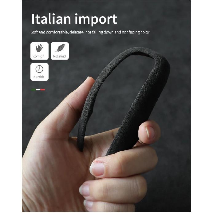 car suede leather gear shift knob cover trim frame F For Alfa Romeo Stelvio 2017 2018 Giulia 2016 2017 2018 interior decorations