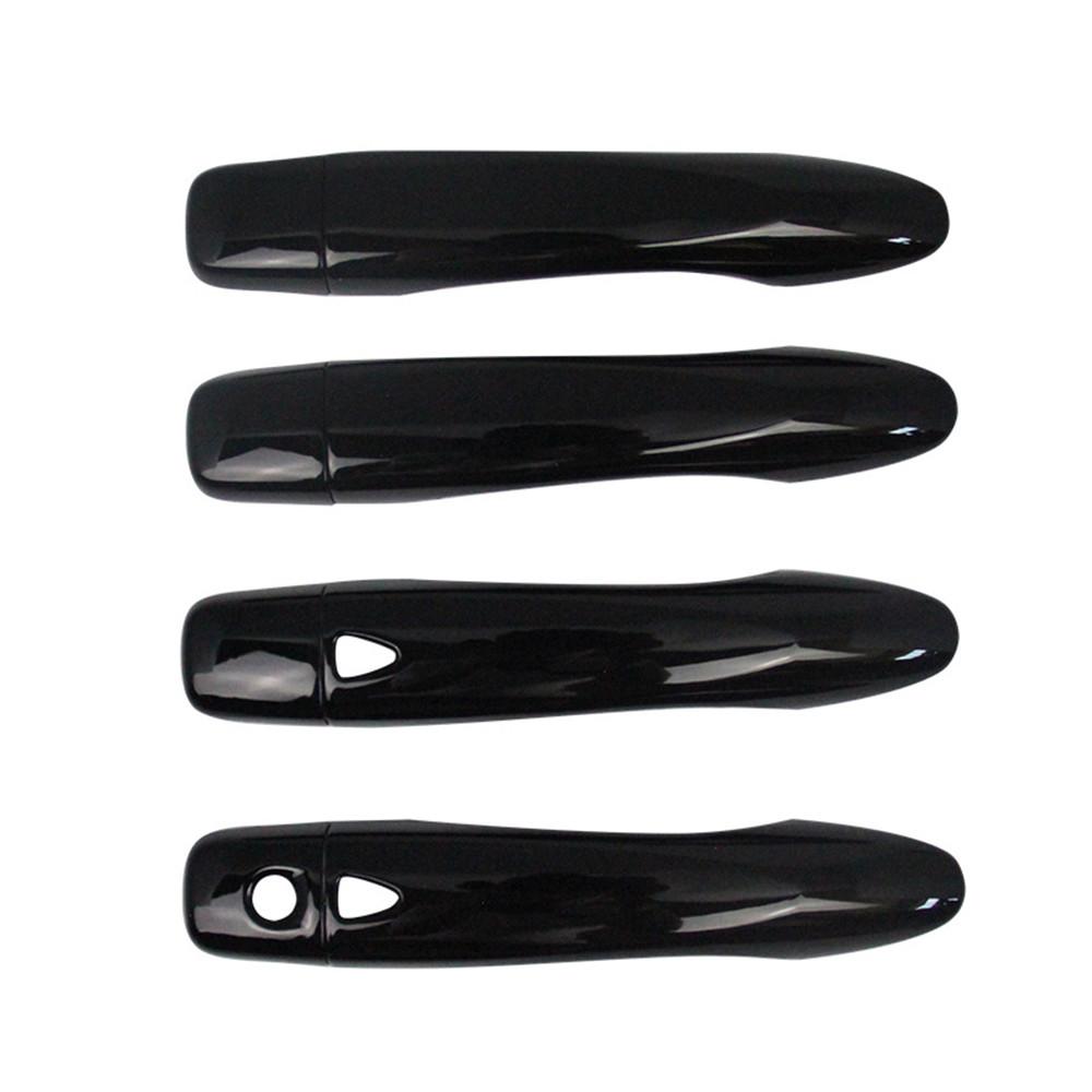 4X Glossy Black Door Handle Covers Trim With Smart Hole For Nissan Altima 13-18