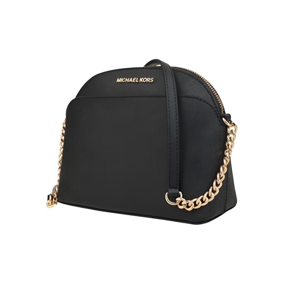 Michael Kors MK Jet Set Сумка-ракушка на молнии с цепочкой Crossbody Женские сумки Черный 35S9GTVC2L-BLACK