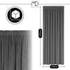 Ready-made velvet curtain with thick grey frog tape, blackout