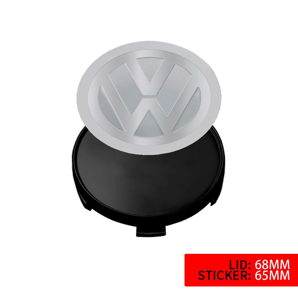 IMNOV1 VW GTI GOLF 2026 Hot For VW VOLKSWAGEN 4PCS 60MM/ 63MM/68 MM Car Wheel Center Hub Caps Tire Rim Covers Auto Accessories For Volk