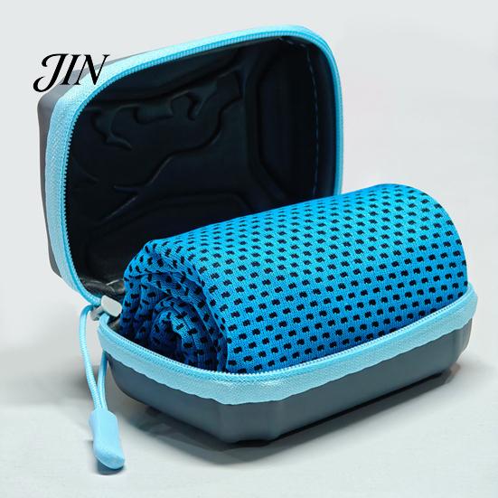 Sweat Absorbing Fitness Towel 1/5Pcs Cooling with Carrying Case, Quick Dry Absorbent Ice for Moisture-wicking Sports Neck & Face, Breathable