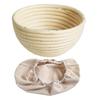 Bread Proofing Basket with Liner Oval Round Banneton Dough Proofing Bowls Handmade Sourdough Bread Rattan Fermentation Basket Baking Supplies