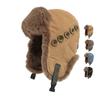 Bomber Hat Men Women Winter Warm Cold Hat Imitation Rabbit Plush Ear Protection Windproof Ski Hat