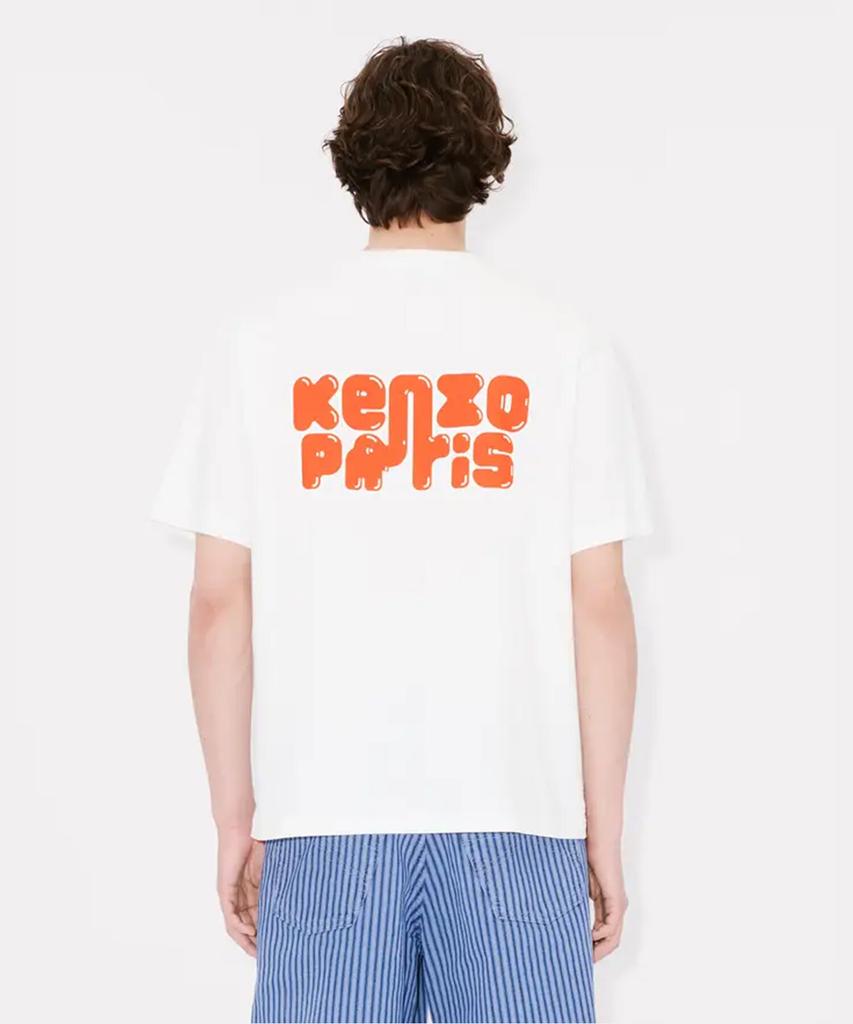 KENZO Men'S High Summer Gatz Kenzo Elephant Logo Oversized T-Shirt_K256Amth01Whx