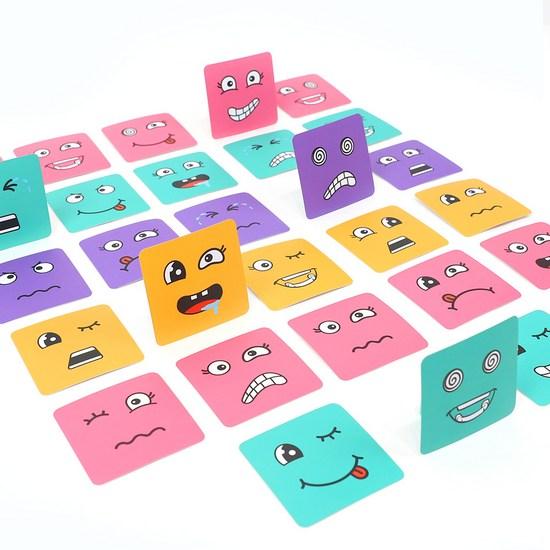 Happy Play Emoji Cube Face Face Expression Matching Board Game, популярная корейская игра