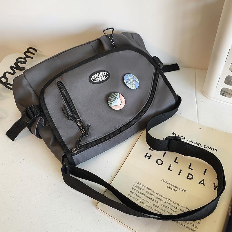 Canvas Bag Women's Large Capacity Postman Bag Women's Male Student One Shoulder Crossbody Bag