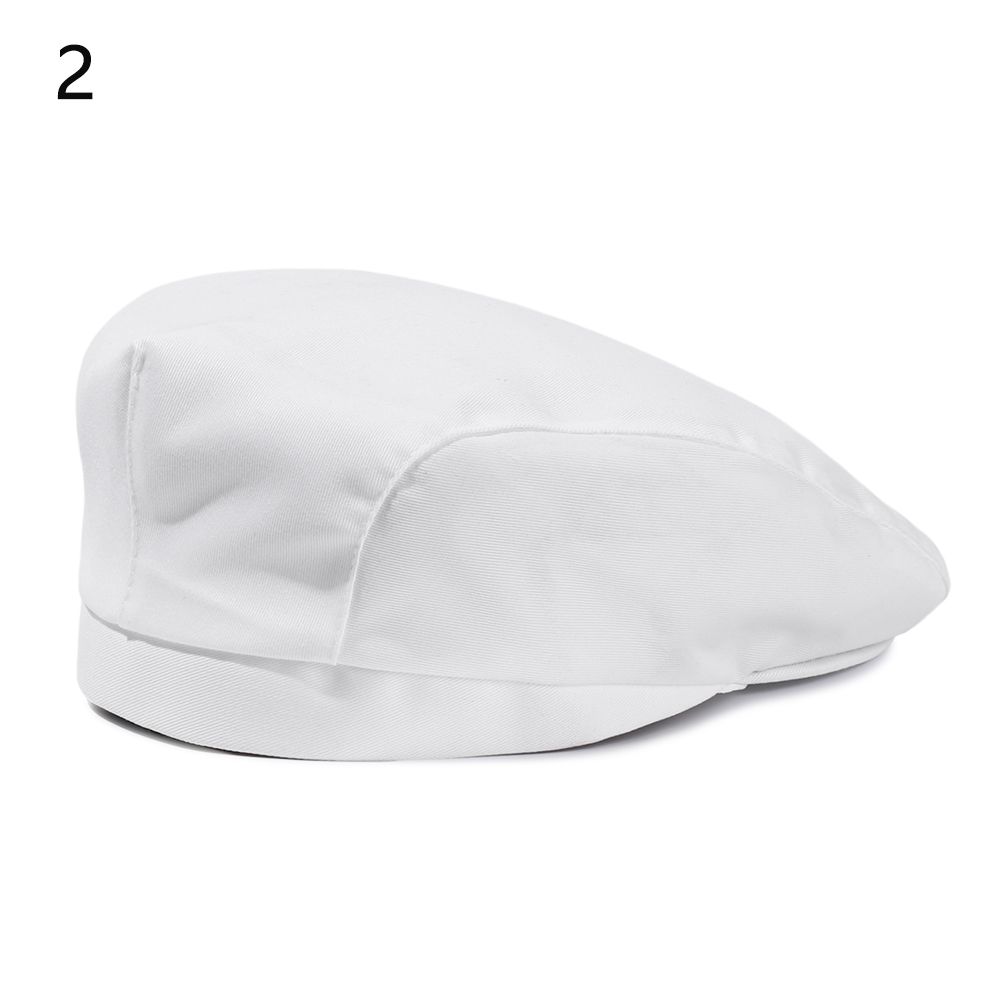 Hotel Bakey Cafe Cotton Chef Berets Mesh Patchwork Work Wear Hats Waiter Caps