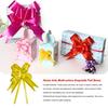 10 Pieces Bow Pull Decor Multi-colors Festive Packing DIY Crafts Lightweight Plastic Hand-Pulled Flower Christmas Holiday