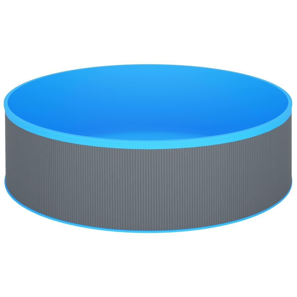 Splash Pool - vidaXL - 350x90 Cm - Steel - Grey and Blue - 7200 L