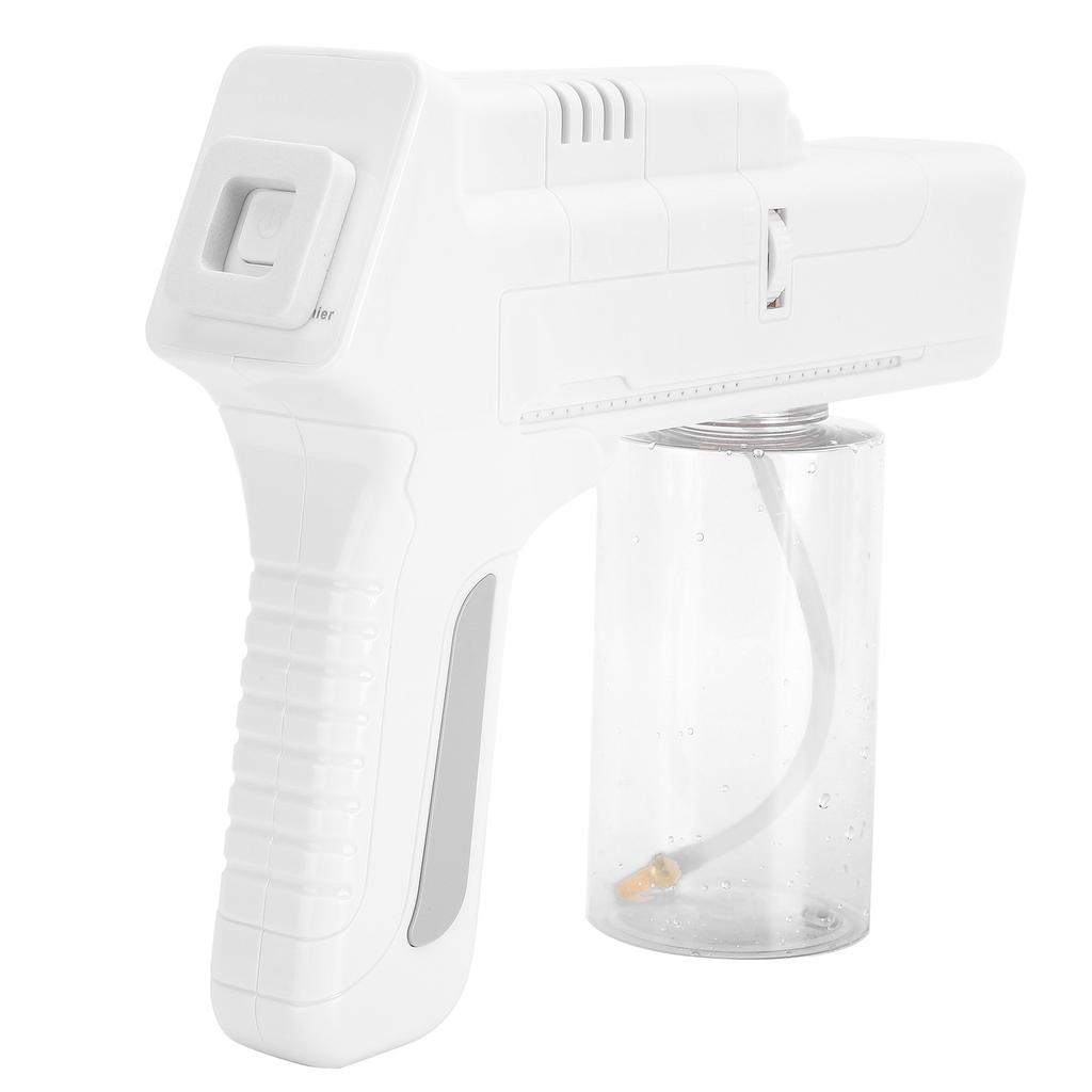 Ручной нано-распылитель с синим светом, регулируемый беспроводной нано-распылитель для очистки (белый)UK Plug