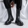 Thick Soled Chelsea Men's Boots Fashionable Minimalist and Classic Styles Outdoor Leisure Party Office Motorcycle Adult Shoes