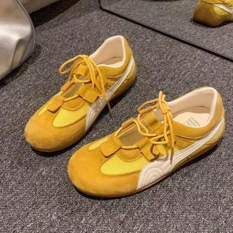 Летние новые дышащие сетчатые повседневные ретро кеды на низкой подошве, износостойкие, дофаминовые женские