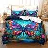 3D Bedding Set Butterfly Four Seasons Pattern Boys and Girls Single Queen Bed Sheet Duvet Cover Pillowcase Children Adult Fashion Home Textiles