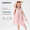Летнее хлопковое платье без рукавов для девочек MOMOCO