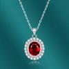 BELLA BOX Oval Pendant Necklace Multiple Colour Fashion Wedding Engagement Jewelry