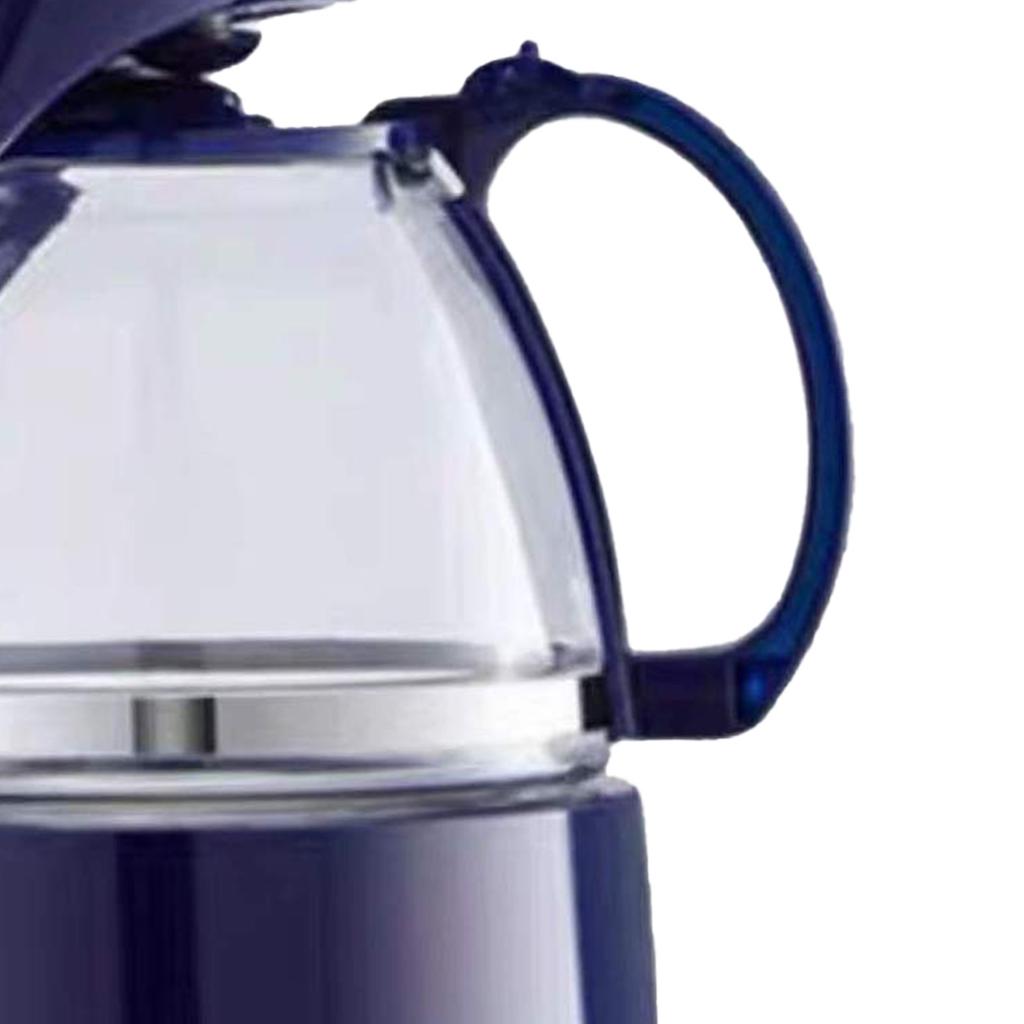 Мини-американская кофемашина, портативная двухфункциональная капельная кофеварка для домашнего офиса, синяя