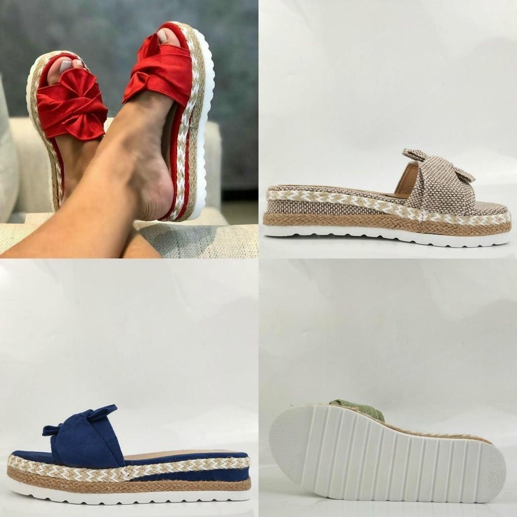 Breathable Bow Knot Sandals Shoes Women With Flexible Sole And Padded Insole For Comfort