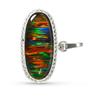 Extremely Rare Natural Opal   30 Ct Oval 925 Sterling Silver Pendant