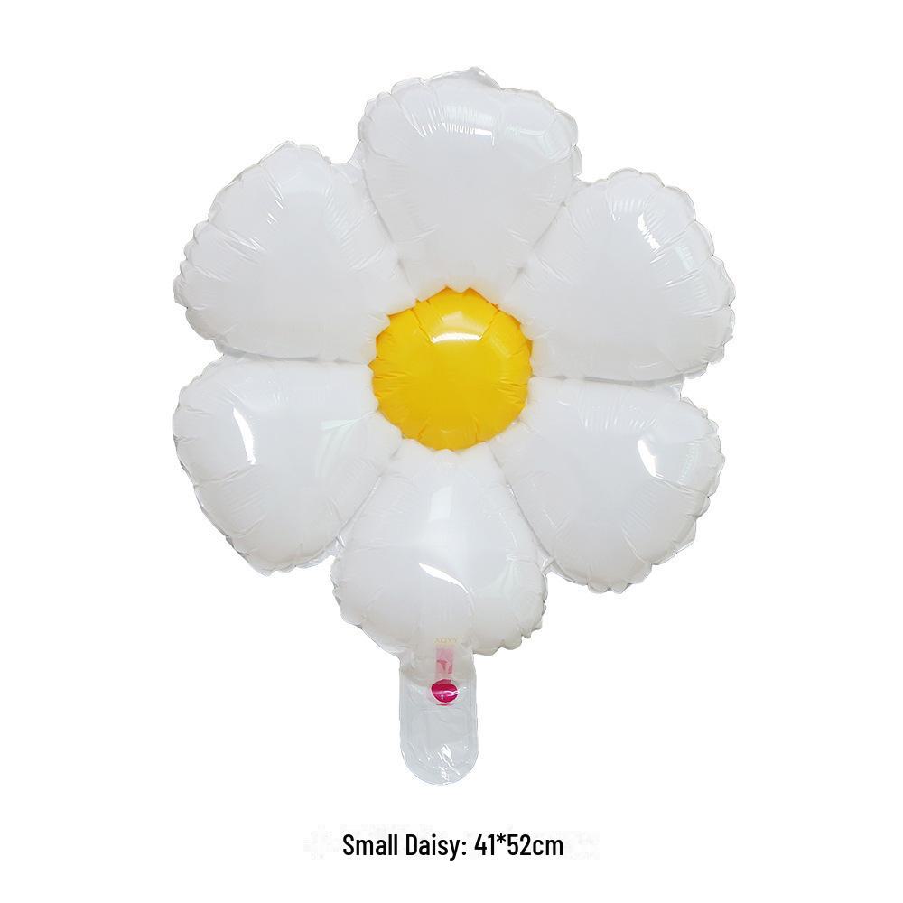 Маленький алюминиевый воздушный шар в виде ромашки в корейском стиле для детского дня рождения, реквизит для фотосессии