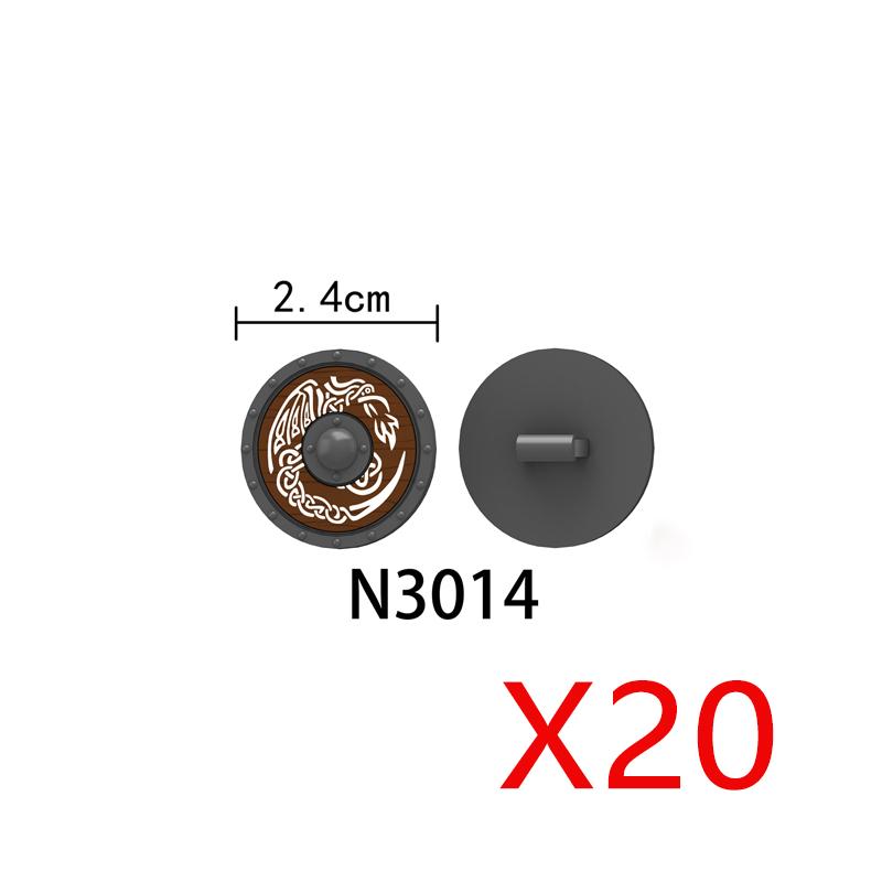 MOC Средневековые Строительные Блоки Персонаж Рыцарь Воин Набор Аксессуаров Шлем Наплечники Щит Лук Стрела Кирпич Подарок Игрушка X022