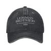 Отдел управления рисками Lehman Brothers 2008 Печатные Кепки Мужские Женские Хлопок Тракер Кепка Повседневная Носка Бейсболка Регулируемая