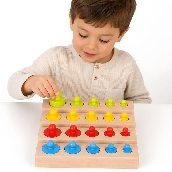 Jeu Montessori Tri par Taille et Encastrement