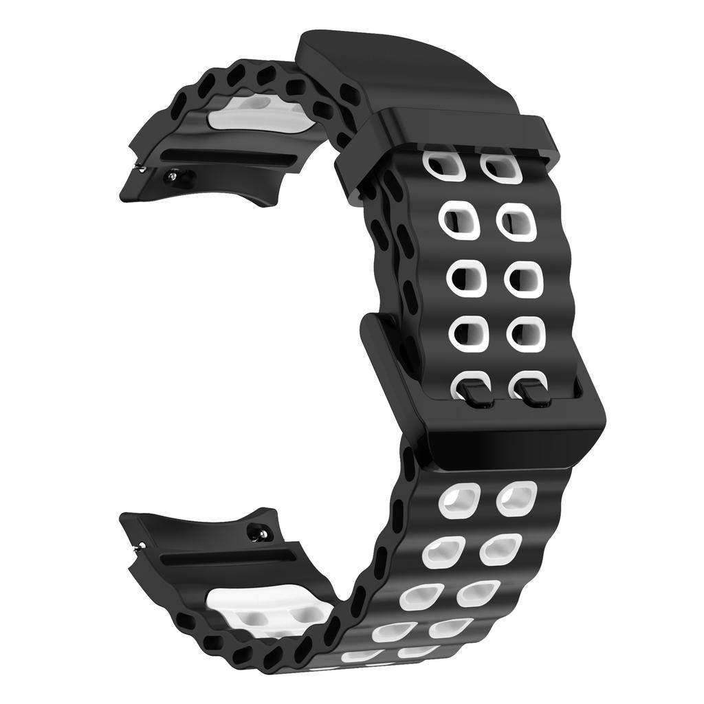 For Samsung Galaxy Watch7 40mm/44mm Silicone Band Dual Color Replacement Watch Strap