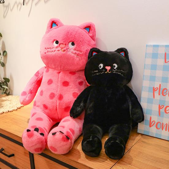 Плюшевая кукла в форме кота в горошек, плюшевая игрушка, прочная, мягкая, удобная, мягкая игрушка для украшения дома