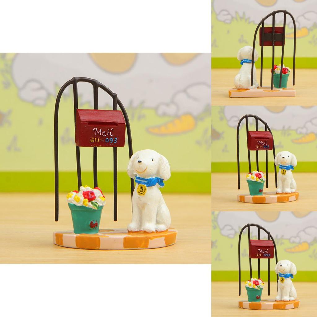 Маленький свежий 3D смоляной мультяшный горшок для растений в виде собаки с креативной цветочной корзиной для домашнего декора