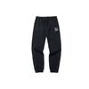Loose-Fitting Knitted Joggers With Button Closure And Elastic Cuffs Men Bottoms Black 952211740-3