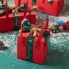 Детская подарочная коробка с конфетами и декоративный мешок на Сочельник 2024 года