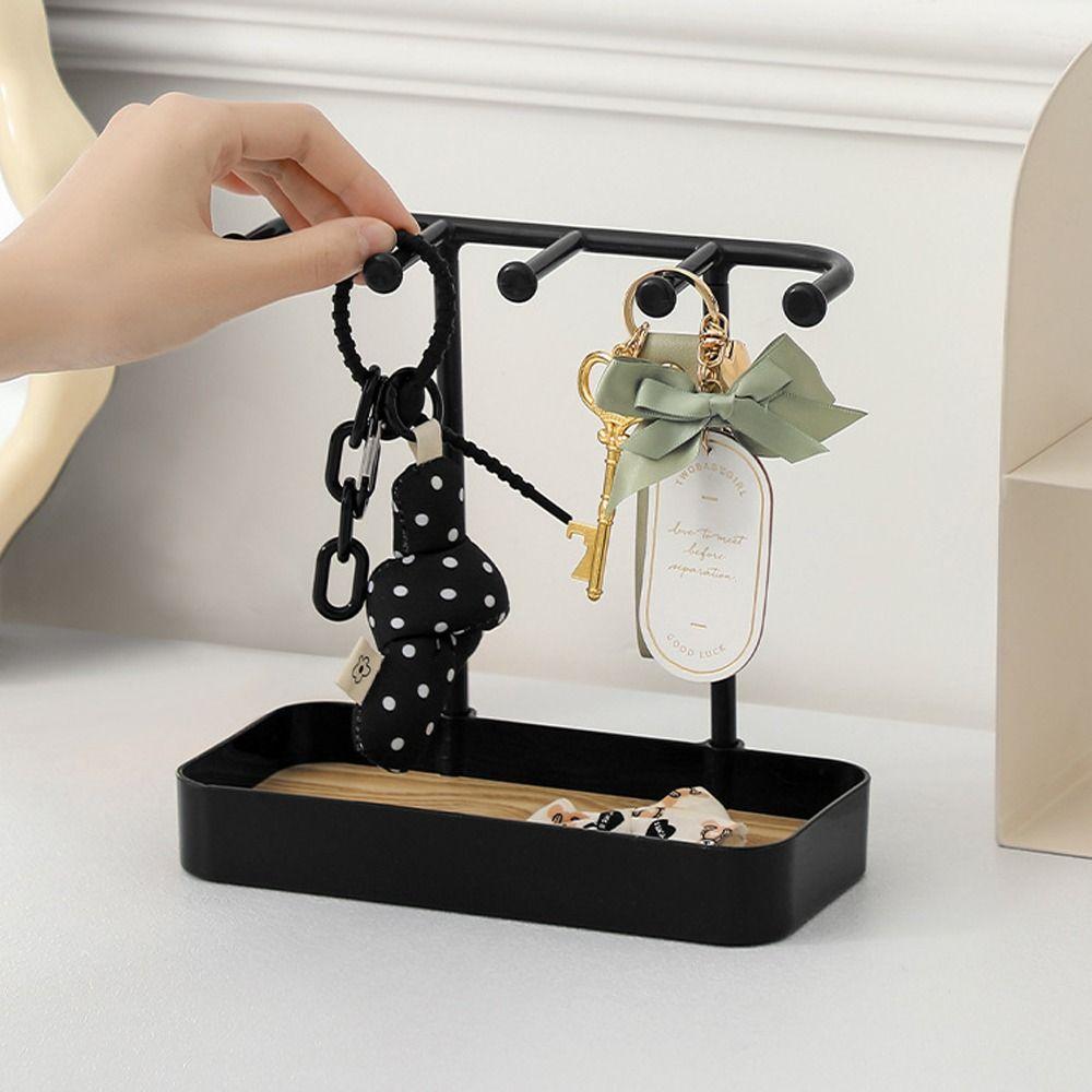 Серьги Ожерелья Подставка для украшений Портативная стойка для хранения Модная настольная коробка для хранения