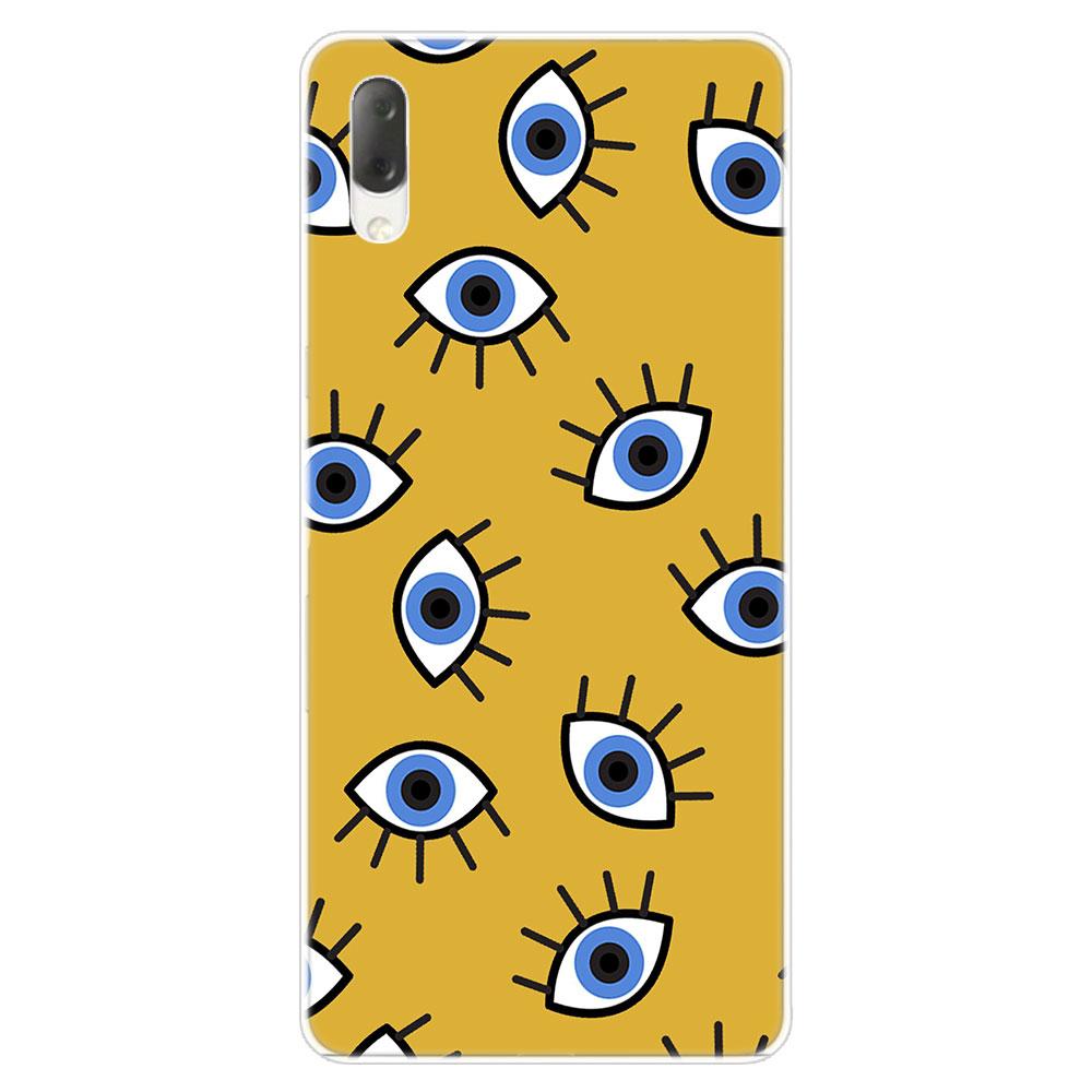 Жесткий чехол с милым мультяшным подмигивающим глазом для Sony Xperia L1 L2 L3 X XA XA1 XA2 Ultra E5 XZ XZ1 XZ2 Compact XZ3 M4 Aqua Z3 Z5 Premium