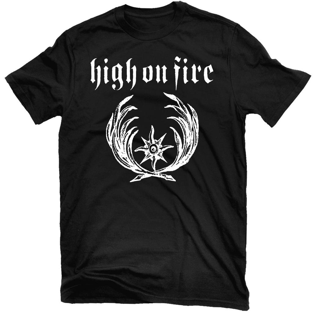 High on Fire Green Demon Rock Band Summer Casual TShirt Unisexs and Womens Luxury Brand Top hot