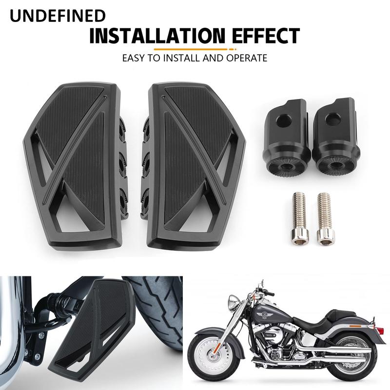 Мотоциклетные подножки Phantom Передние подставки для ног Подходят для Harley 2018-2023 Softail Fat Boy Sport Glide FLSB Street Bob FXBB Fat Bob