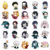 Beautiful Demon Slayer 50 Pcs Chibi Style Stickers Cute Kawaii Anime Cartoon Decals For Guitar Stationery Journal DIY Decor For Anime Fans