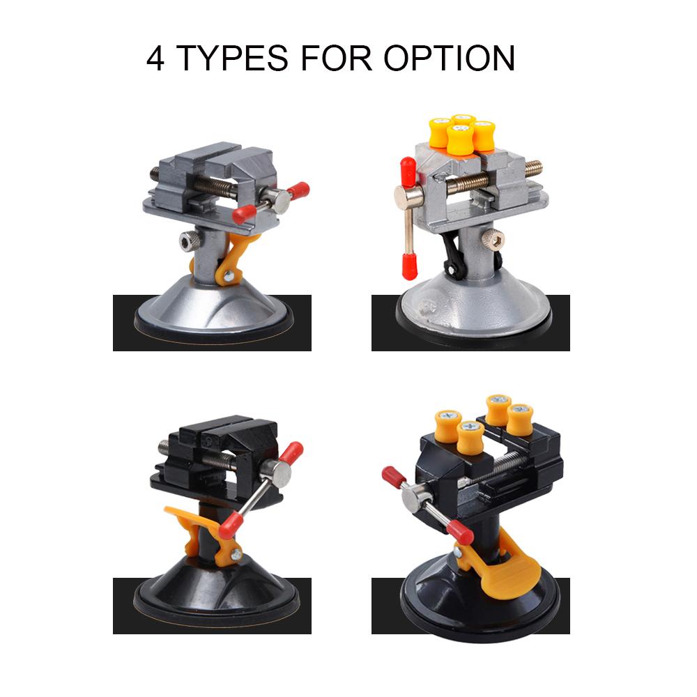 Мини-присоски, настольный зажим, универсальные настольные тиски, вакуумная основа, поворот на 360 градусов для DIY