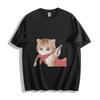 Heroic Tabby Cat T-Shirt Mens Womens Tees Top - Brave Feline with Cape and Gun Unisex Tee