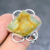 Natural Aquamarine Rough Gemstone 925 Sterling Silver Gift Ring Size 10 E7o89