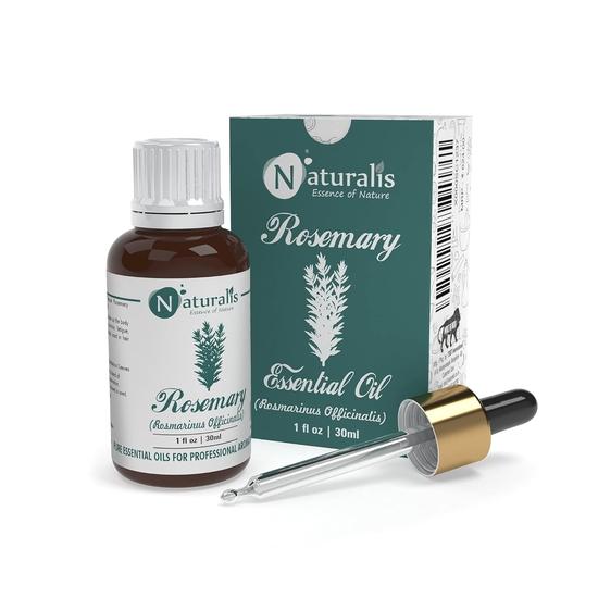 Naturalis Essence of Nature Rosemary Essential Oil for Skin, Muscle & Joints, Anti-Dandruff, Hair Conditioner, Pure & Natural Therapeutic Grade - 30ml