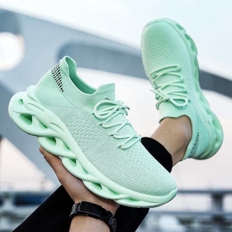 High Quality Breathable Summer Mesh Elastic New Lightweight Thick Sole Designer Casual Running Men's Shoes Zapatillas Informales