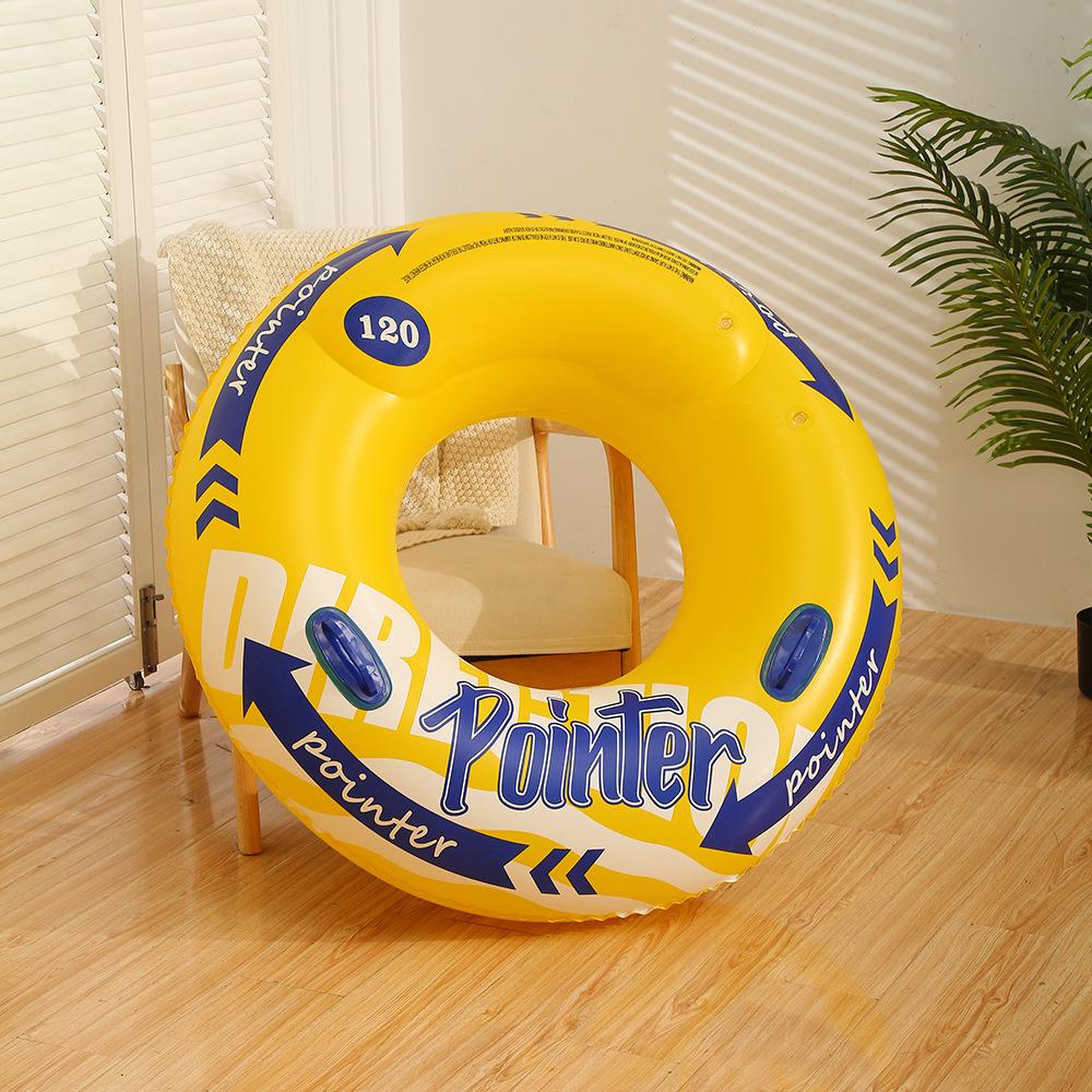 Adult Large Thickened Handle Lifebuoy Inflatable Double Airbag Swimming Ring - New Style