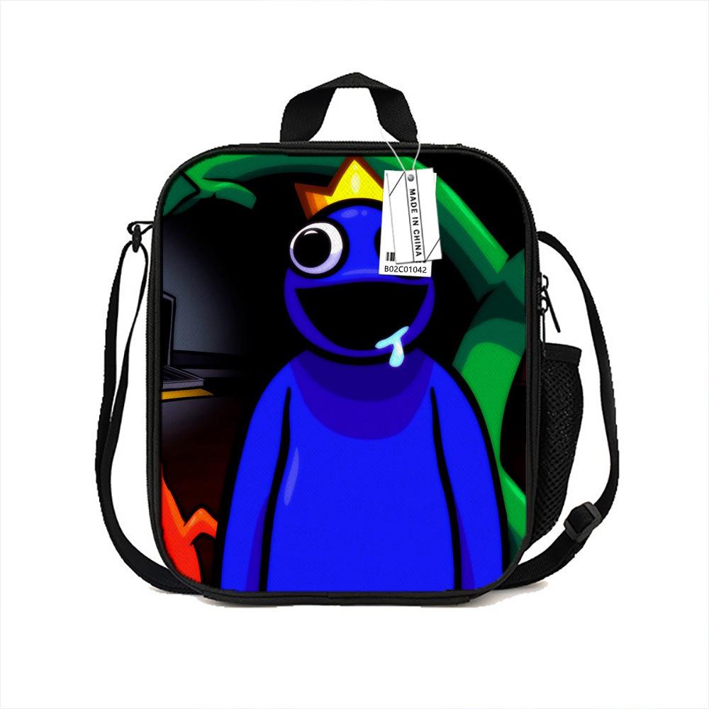 Cartoon Printed Portable Lunch Bag, Primary And Secondary School Student Bento Bag, Cartoon Thermal Insulation Bag, Ice Bag, Satchel, New.