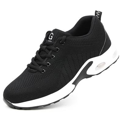 Рабочие ботинки на воздушной подушке. Защитная обувь со стальным носком и защитой от ударов. Мужские рабочие защитные ботинки. Мужская защитная рабочая обувь с защитой от проколов. Мужская и женская неразрушимая обувь.