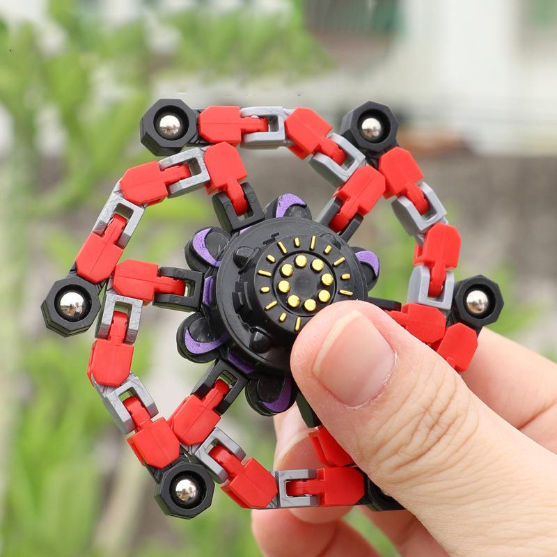Деформированный Fidget Spinner Цепочка Ручной Спиннер Игрушка Для Снятия Стресса и Антистресса Дети Взрослые Сенсорный Гироскоп Игрушка Подарок