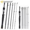Feeder Travel Rod Guide Ring Carbon Fiber Spinning Casting Fishing Rods Lightweight ML Power Lure Pole 2.1/2.4/2.7m for Outdoor