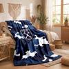 West Ham United Football Print Flannel Blanket Soft Warm Sofa Bed Throw Blanket For Home Office Bedroom