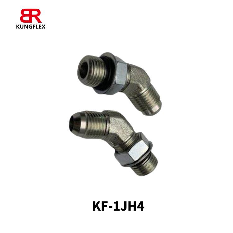 KUNGFLEX Adjustable 45° Bend JIC to Metric Thread Fitting